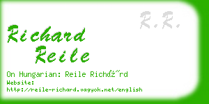 richard reile business card